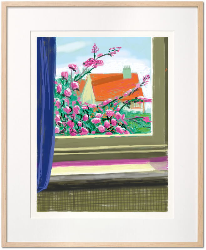 David Hockney, ‘iPad drawing ‘No. 778’, 17th April 2011 with David Hockney. My Window. Art Edition (No. 751–1,000)’, 2019, Print, Hardcover in clamshell box, with an 8-color inkjet print on cotton-fiber archival paper, David Benrimon Fine Art