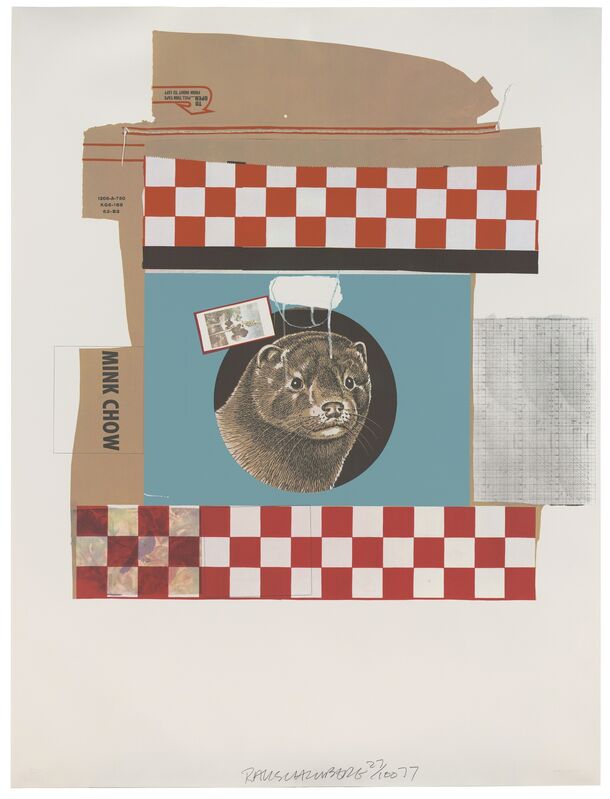 Robert Rauschenberg, ‘Mink Chow (Chow Bags)’, 1977, Print, Screen print and graphite with plastic thread, San Francisco Museum of Modern Art (SFMOMA) 
