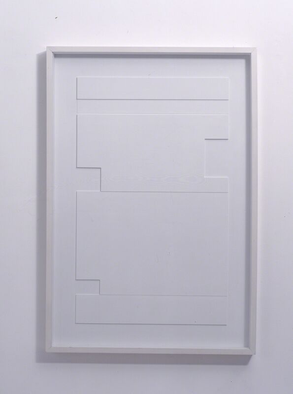 Alan Reynolds, ‘Structures-Group III (31) 2/3 scale’, 1994, Drawing, Collage or other Work on Paper, Prepared card on wood base, Annely Juda Fine Art