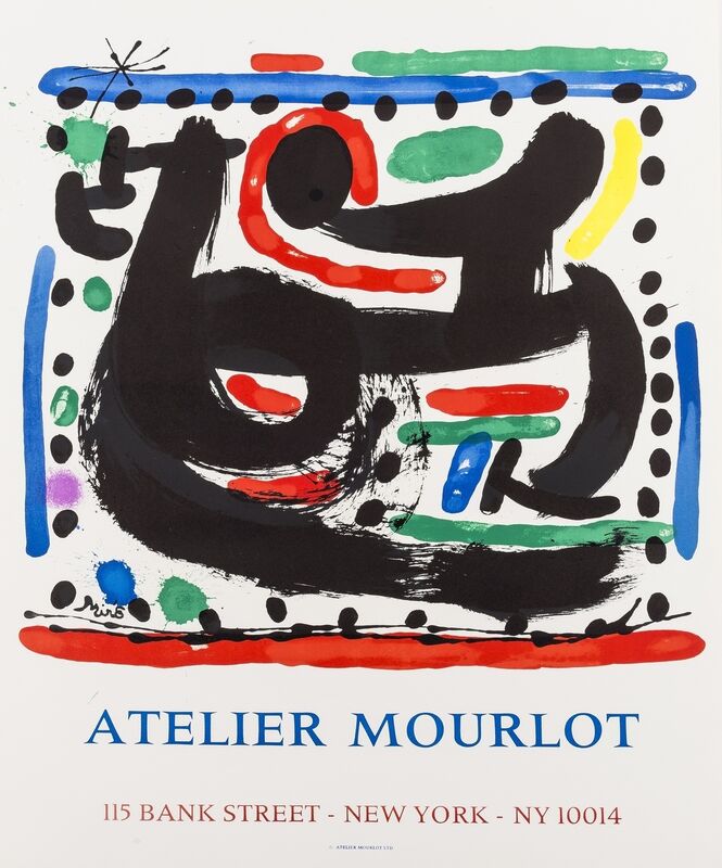 Joan Miró, ‘Poster for L'Atelier Mourlot (Picazo 29, Mourlot 444)’, 1967, Ephemera or Merchandise, Lithograph printed in colours, Forum Auctions