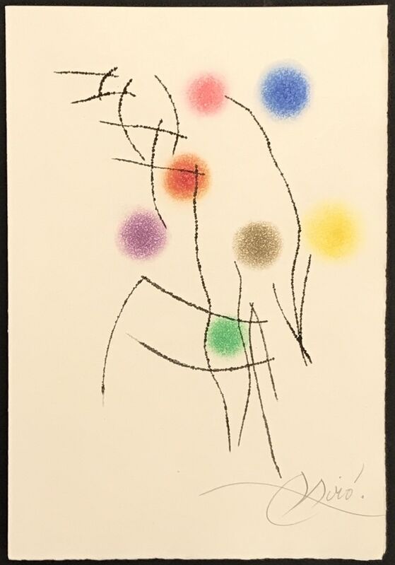 Joan Miró, ‘Miranda et la Spirale Complete Suite (Illustrated Book)’, 1979, Books and Portfolios, 9 Etchings on Auvergne Paper with Original Book in Case, Denis Bloch Fine Art