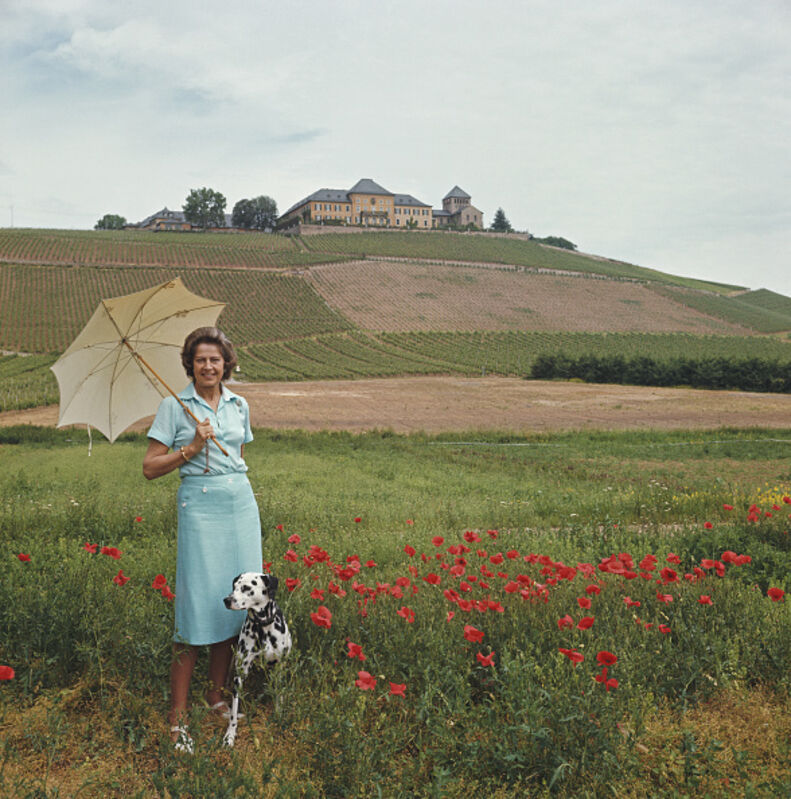 Slim Aarons, ‘Tatiana On The Rhine’, 1977, Photography, C print, IFAC Arts