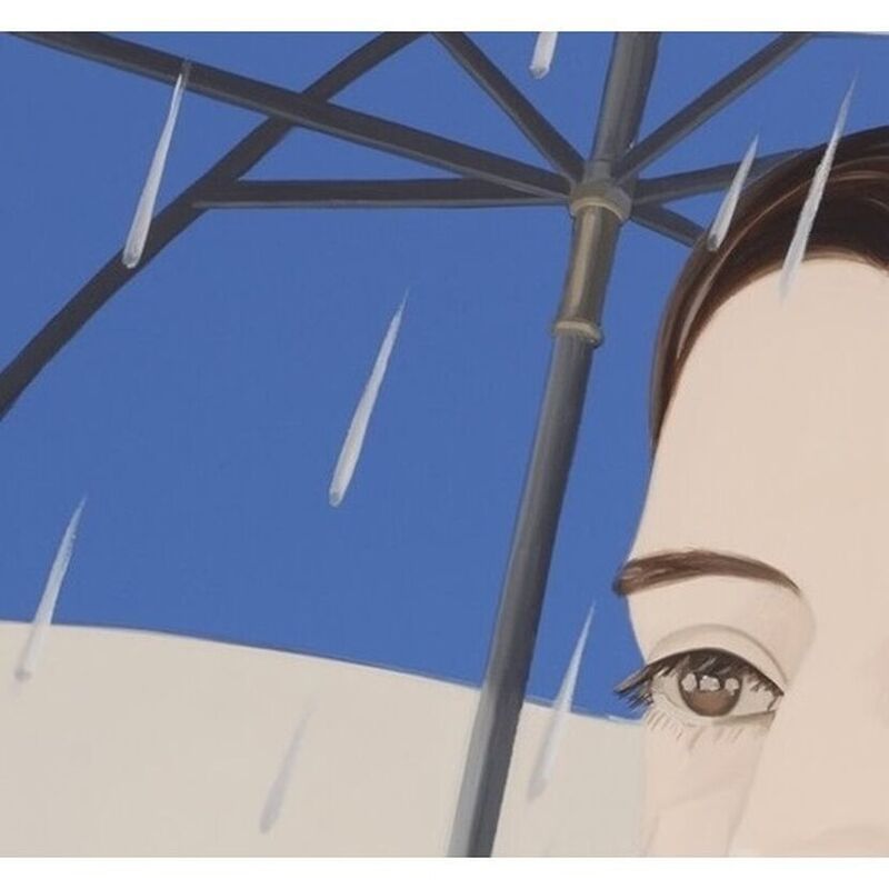 Alex Katz, ‘Blue Umbrella 2’, 2020, Print, Archival Pigment  inks on Crane Museo Max 365 gsm fine art paper, Weng Contemporary