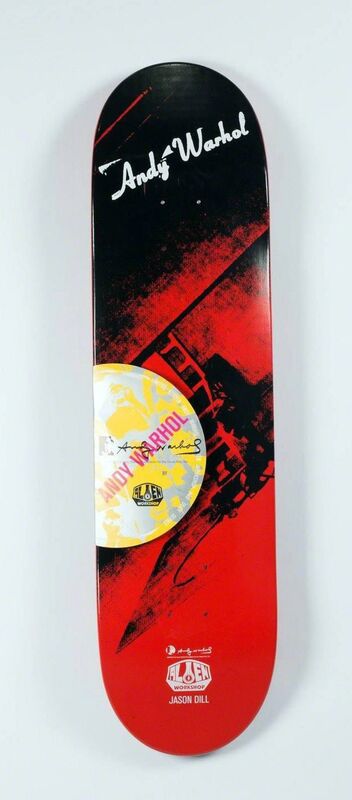 Andy Warhol, ‘Andy Warhol Electric Chair Skateboard Deck (New)’, 2010, Ephemera or Merchandise, Silkscreen on maple wood, Lot 180 Gallery