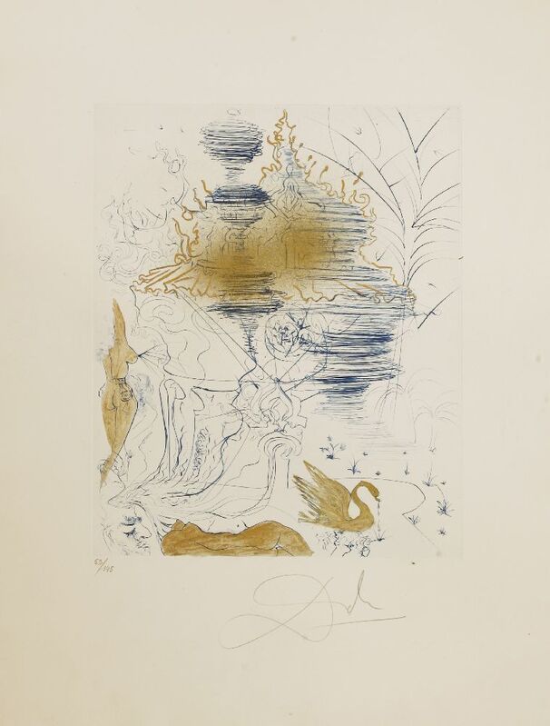 Salvador Dalí, ‘LA PAGODE’, 1969, Print, Etching with drypoint and gilding printed in colours, Sworders
