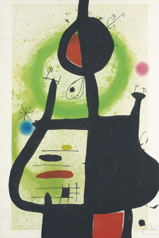Joan Miró, ‘La Sorcière’, 1969, Print, Etching with aquatint and carborundum in colors on Arches paper, Christie's