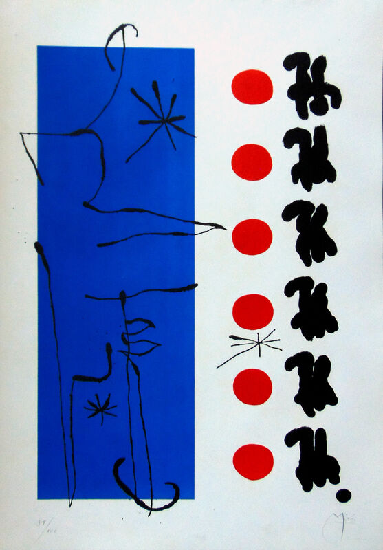 Joan Miró, ‘Red and Blue | Rouge et bleu’, 1960, Print, Lithograph in colors, on Arches wove paper, Upsilon Gallery