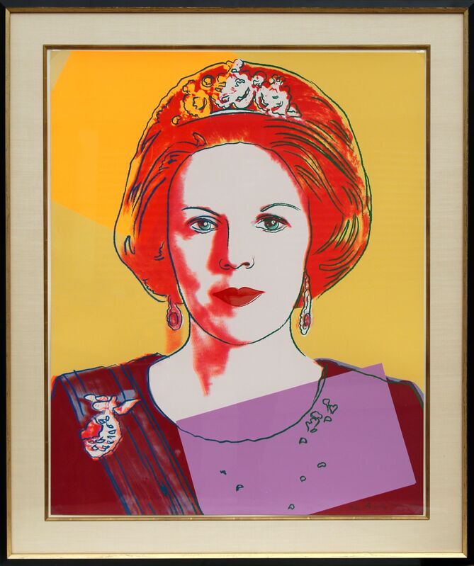 Andy Warhol, ‘Queen Beatrix of the Netherlands (FS.II.341)’, 1985, Print, Screenprint on Lennox Museum Board, RoGallery