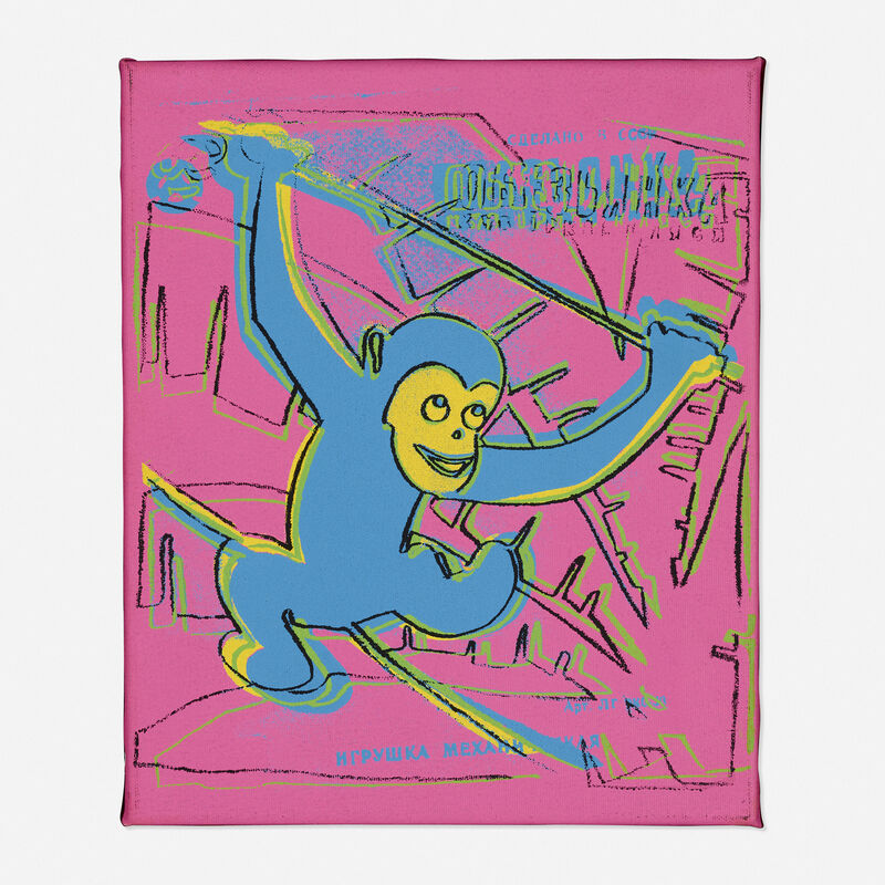 Andy Warhol, ‘Monkey’, 1983, Painting, Acrylic screenprint on canvas, Rago/Wright/LAMA