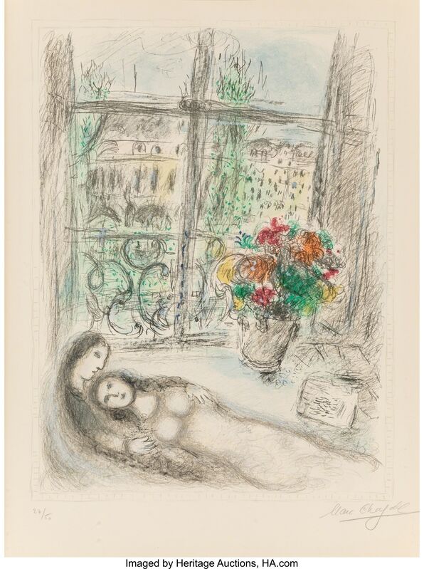Marc Chagall, ‘Quai des Célestins’, 1975, Print, Lithograph in colors on Arches paper, Heritage Auctions