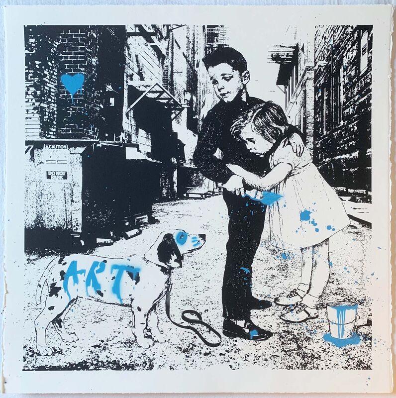 Mr. Brainwash, ‘Pup Art (Blue)’, 2012, Print, Screenprint, Artsy x Tate Ward