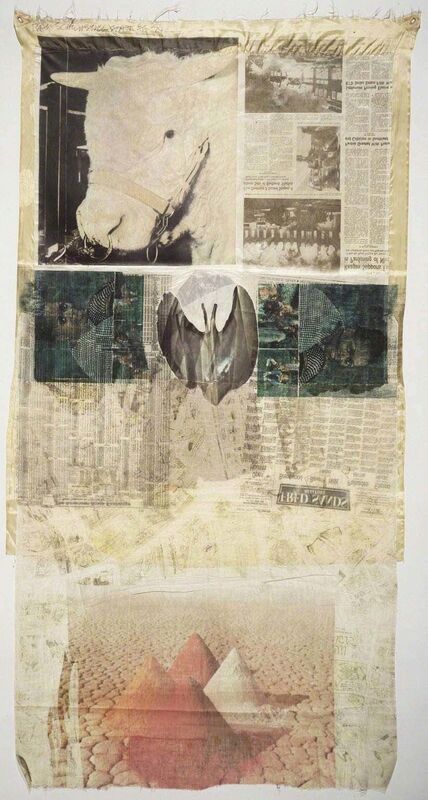 Robert Rauschenberg, ‘Ringer State’, 1974, Solvent transfer and collage on fabric, Robert Rauschenberg Foundation