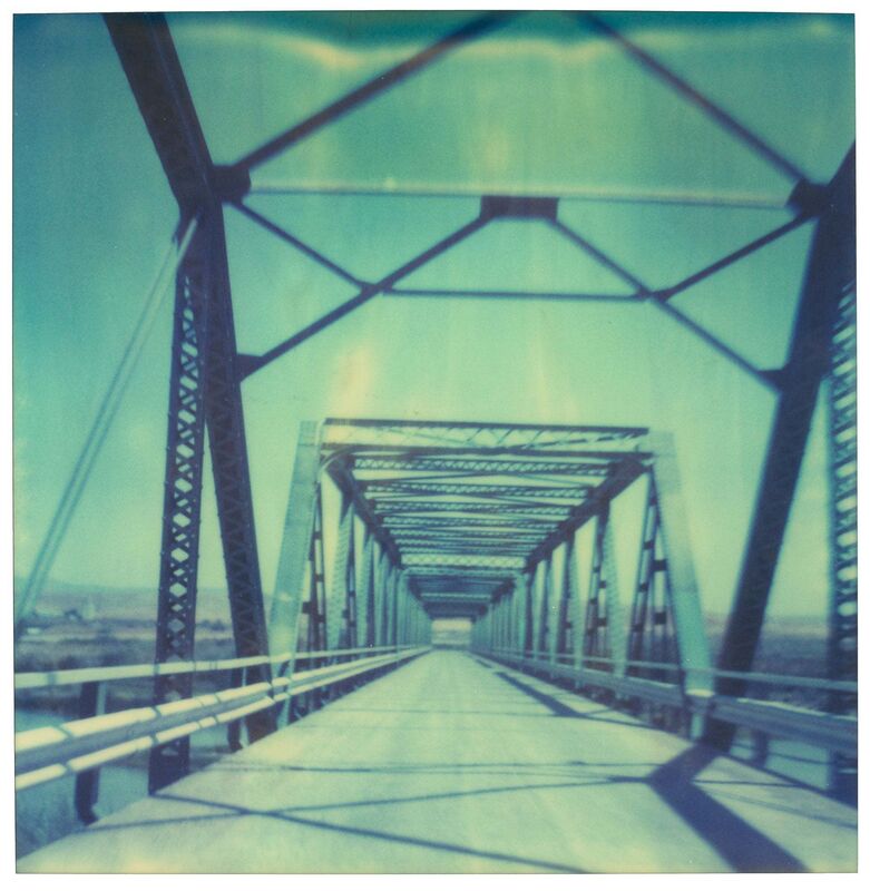 Stefanie Schneider, ‘Blue Bridge (Stranger than Paradise)’, 1999, Photography, Analog C-Print based on a Polaroid, hand-printed by the artist on Fuji Crystal Archive Paper. Mounted on Aluminum with matte UV-Protection., Instantdreams