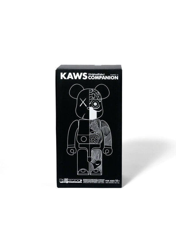 KAWS, ‘BEARBRICK COMPANION (ORIGINALFAKE) 400 % (Black)’, 2010, Sculpture, Painted cast vinyl, DIGARD AUCTION