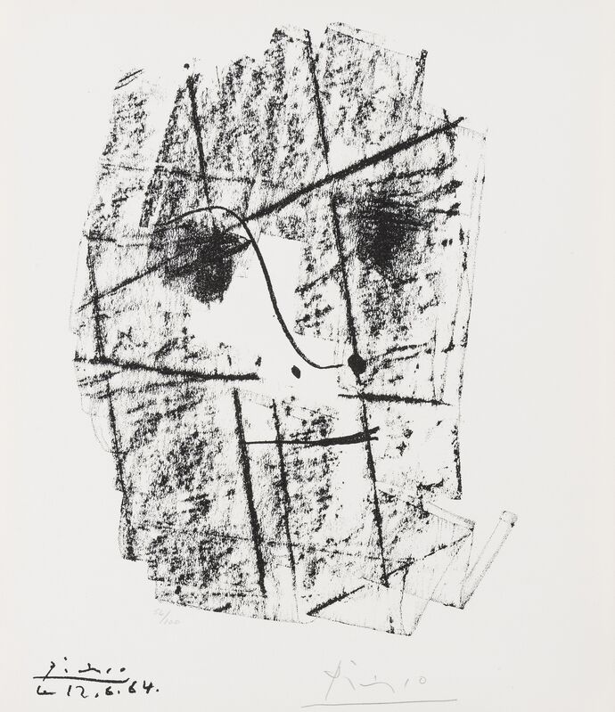 Pablo Picasso, ‘Pour Daniel-Henry Kahnweiler (See Cramer 133)’, 1964, Print, Lithograph, Forum Auctions