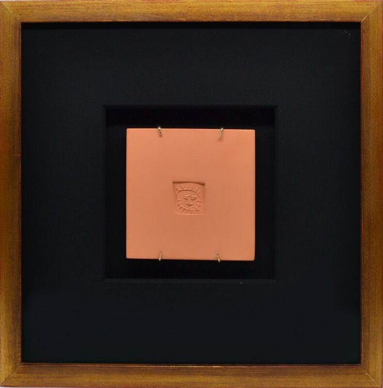 Pablo Picasso, ‘Little Square With Sun (AR 631)’, 1971, Sculpture, Red Earthenware Tile, Off The Wall Gallery