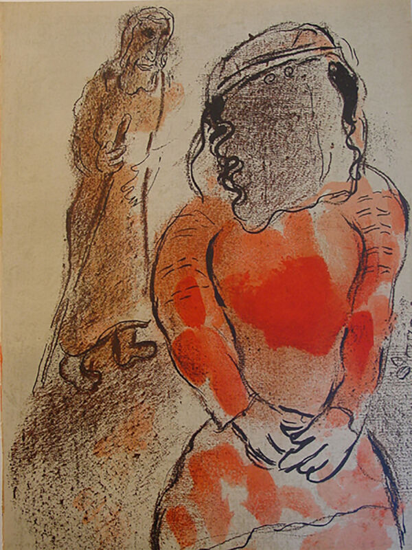 Marc Chagall, ‘Tamar, Daughter-in-Law of Judah’, 1960, Print, Lithograph, Georgetown Frame Shoppe