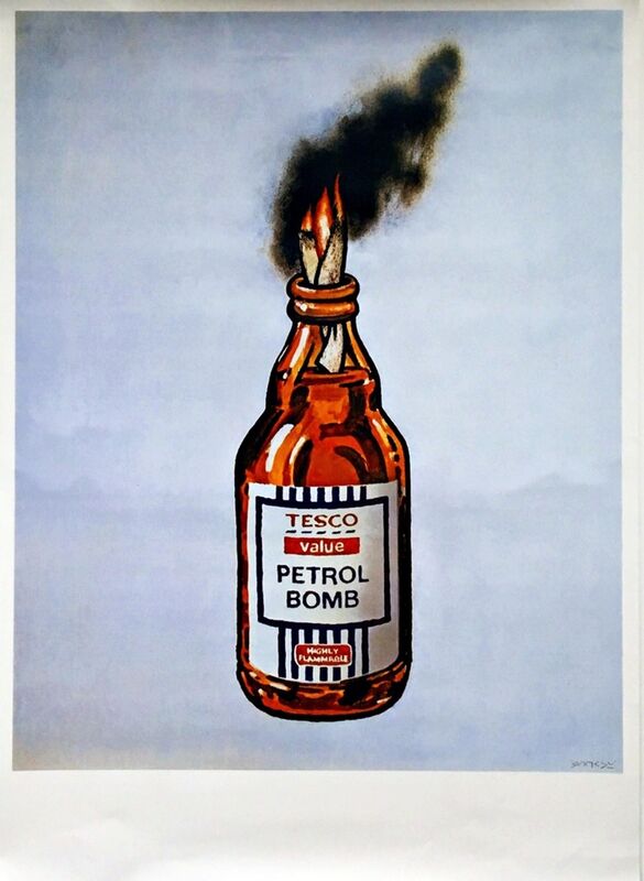 Banksy, ‘Tesco Petrol Bomb’, 2011, Print, Offset lithograph poster. unframed., Alpha 137 Gallery Gallery Auction
