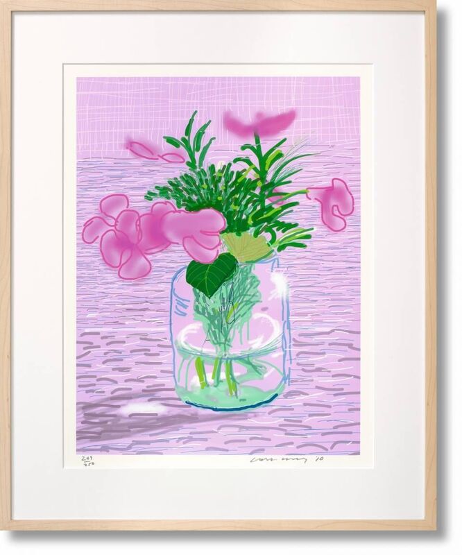 David Hockney, ‘iPad drawing 'Untitled, 329', 2010 with David Hockney. A Bigger Book. Art Edition No. 1–250’, 2016, Print, 8-color inkjet print on cotton-fiber archival paper; hardcover book and stand, David Benrimon Fine Art
