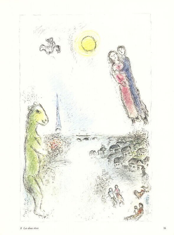 Marc Chagall, ‘Les Deux Rives’, 1981, Ephemera or Merchandise, Offset Lithograph, ArtWise