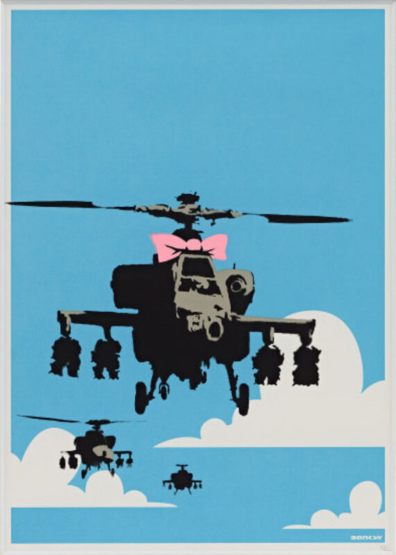 Banksy, ‘Happy Chopper’, 2003, Print, Screenprint in colors on paper, MoonStar Fine Arts Advisors