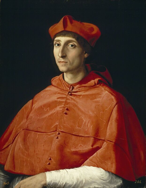 Raphael, ‘The Cardinal’, 1510, Painting, Oil on canvas, Museo Nacional del Prado
