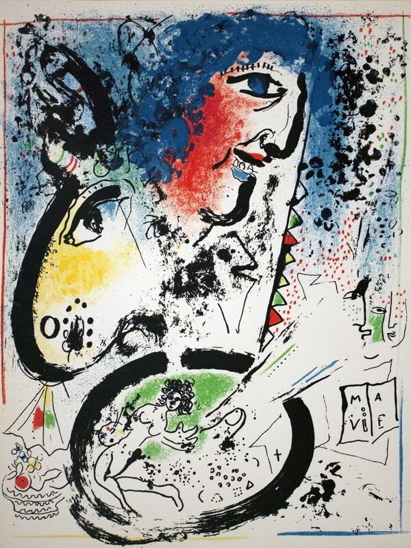 Marc Chagall, ‘Self Portrait-Frontespiece’, 1960, Print, Lithograph, ArtWise