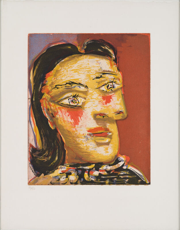 Pablo Picasso, ‘Tête de femme n° 4 (Portrait of Dora Maar)’, 1939, Print, Aquatint, scraper and drypoint on Montval paper with Vollard watermark, Galerie Jean-François Cazeau