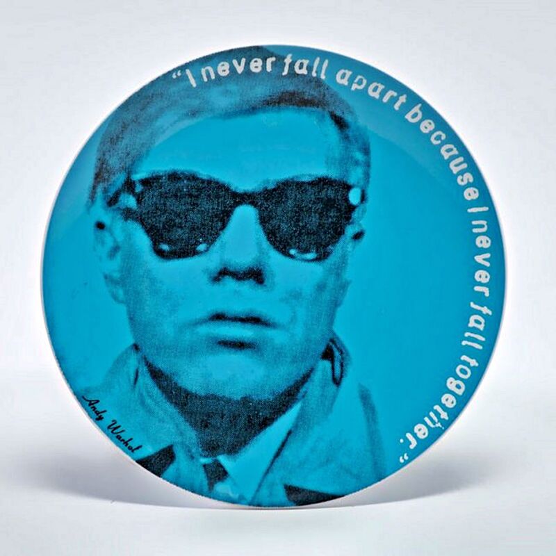 Andy Warhol, ‘Set of Four Limited Edition Self Portrait Plates for Rosenthal in Original Box ’, ca. 1991, Design/Decorative Art, Four Porcelain Plates - Numbered and Plate Signed in Blue Rosenthal Box, Alpha 137 Gallery