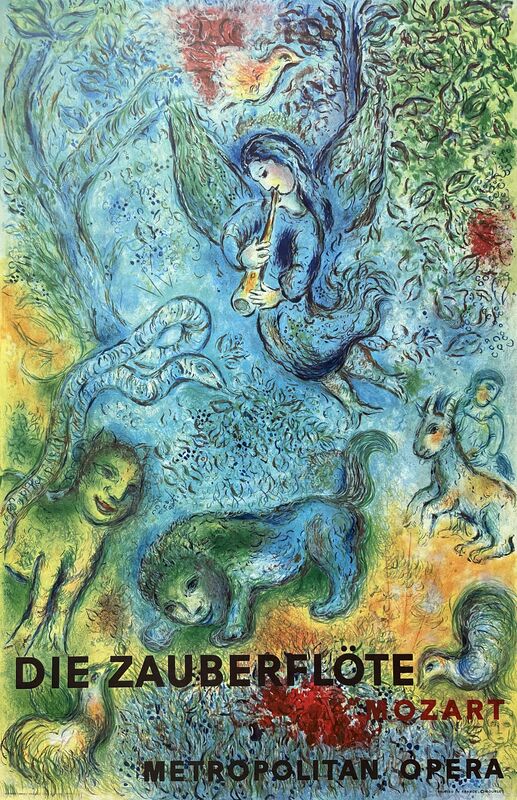 Marc Chagall, ‘The Magic Flute Die Zauberflote’, 1973, Posters, Lithograph on wove paper, Art Commerce