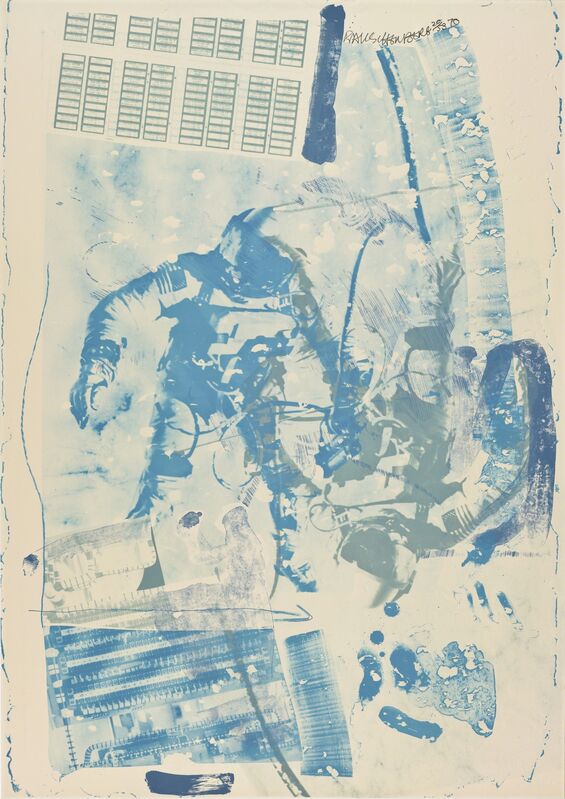 Robert Rauschenberg, ‘White Walk (Stoned Moon)’, 1970, Print, Lithograph with embossing, San Francisco Museum of Modern Art (SFMOMA) 