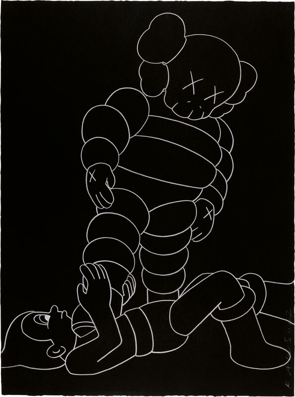 KAWS, ‘UNTITLED’, 2002, Drawing, Collage or other Work on Paper, Pastel on paper, Phillips