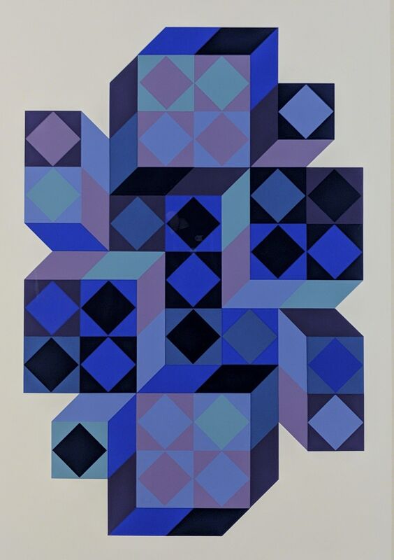 Victor Vasarely, ‘Tridim BB’, c.1968, Print, Silkscreen, Capsule Gallery Auction