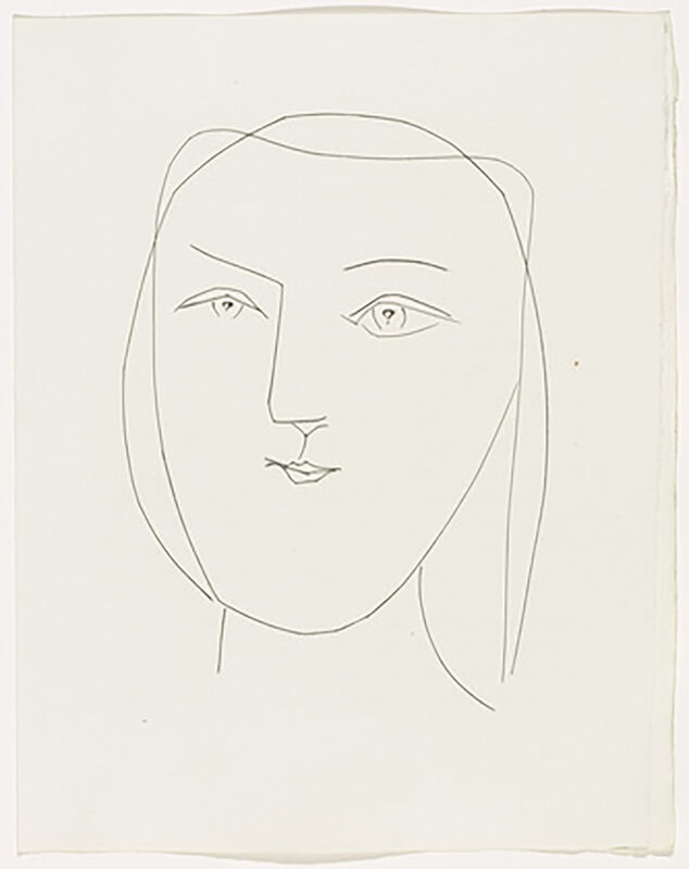 Pablo Picasso, ‘Oval Head of a Woman with Piercing Eyes (Plate XXI)’, 1949, Print, Original etching on Montval wove paper, Georgetown Frame Shoppe