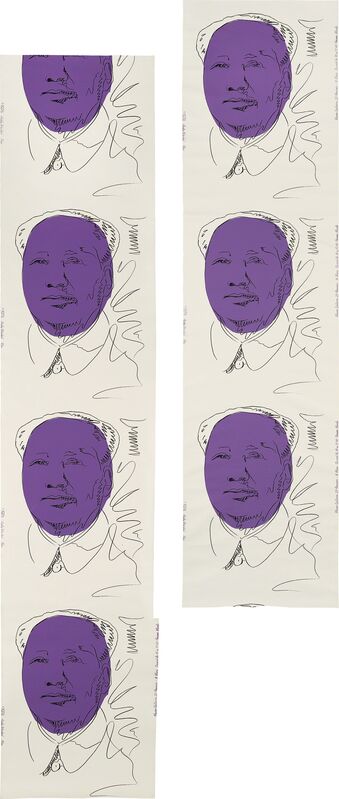 Andy Warhol, ‘Mao (wallpaper), two rolls’, 1974, Print, Two screenprints in colors, on two lengths of wallpaper., Phillips