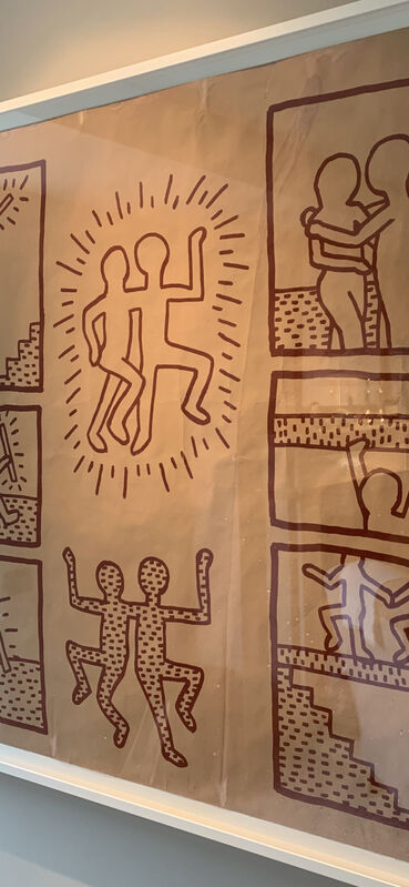 Keith Haring, ‘UNTITLED ('BLUEPRINT' JAN 15, 1981)’, 1981, Print, Photostat, blueprint paper, Artificial Gallery