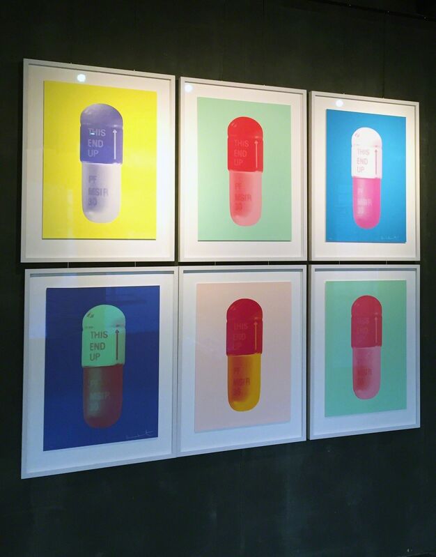 Damien Hirst, ‘The Cure, NeonYellow-FrenchLilac-Amethyst’, 2014, Print, Kunsthuis Amsterdam