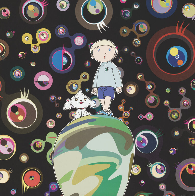 Takashi Murakami, ‘Jelly Fish Eyes - Max & Shimon in the Strange Forrest’, 2004, Print, Offset Lithograph, Pinto Gallery