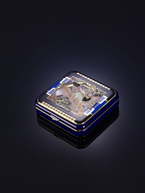 Black Starr & Frost, ‘Nécessaire’, ca. 1920, Gold, diamonds, enamel, mother-of-pearl, Liang Yi Museum