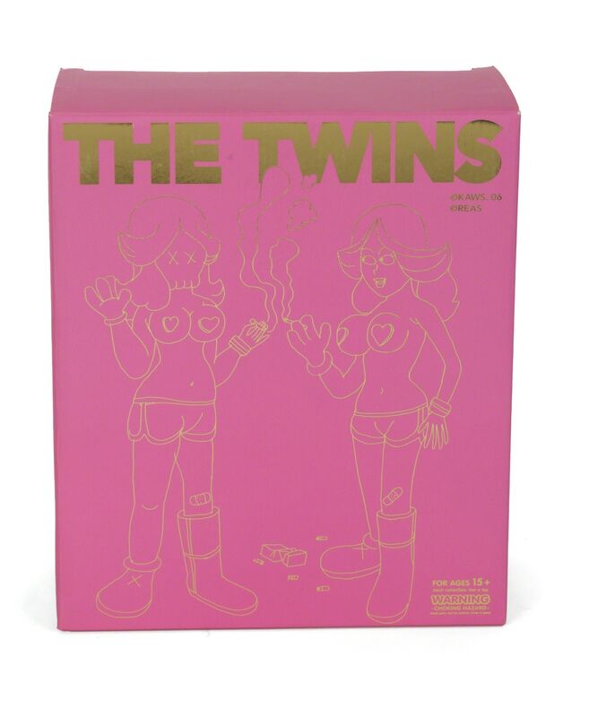 KAWS, ‘The Twins (Pink)’, 2006, Sculpture, Painted cast vinyl figures (2), Julien's Auctions