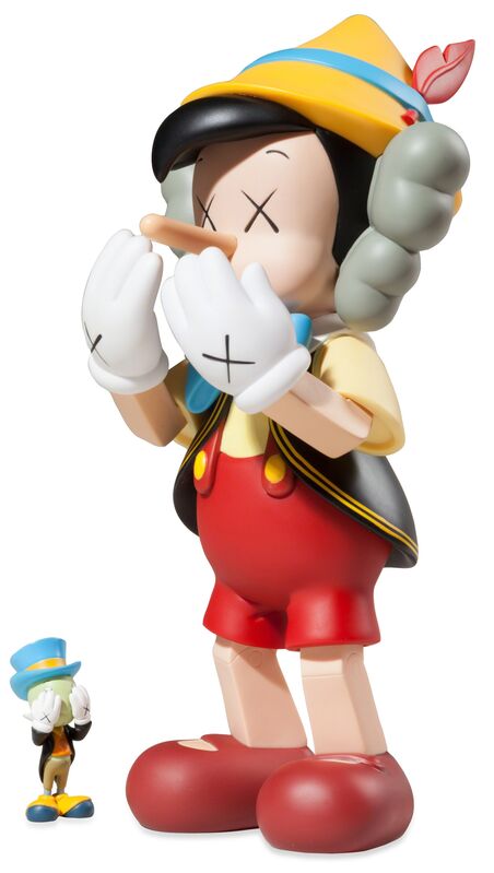 KAWS, ‘Pinocchio and Jiminy Cricket’, 2010, Sculpture, Vinyl, Dope! Gallery