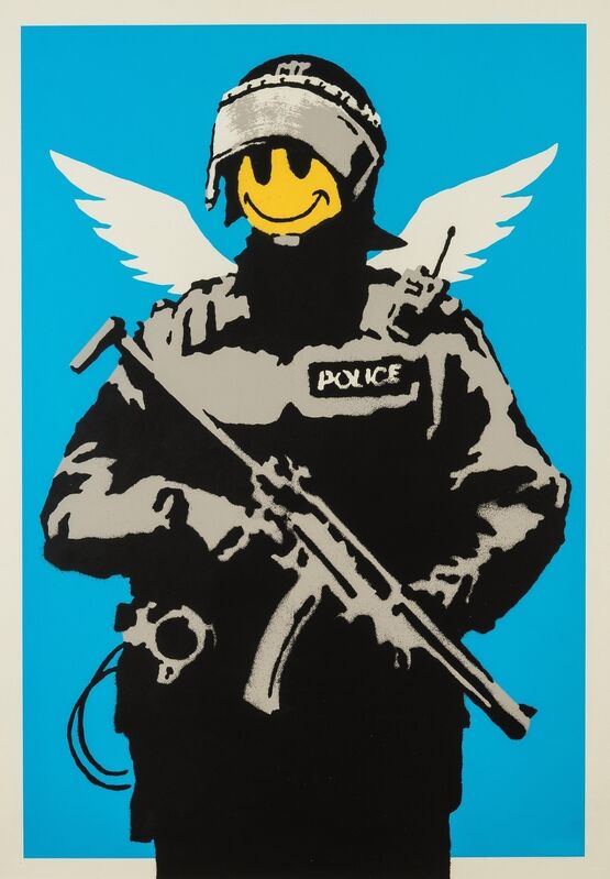 Banksy, ‘Flying Copper’, 2004, Print, Screenprint in colours, Forum Auctions