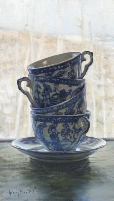 Gregory Block, ‘Teacups’, 2013, Painting, Oil, Gallery 1261