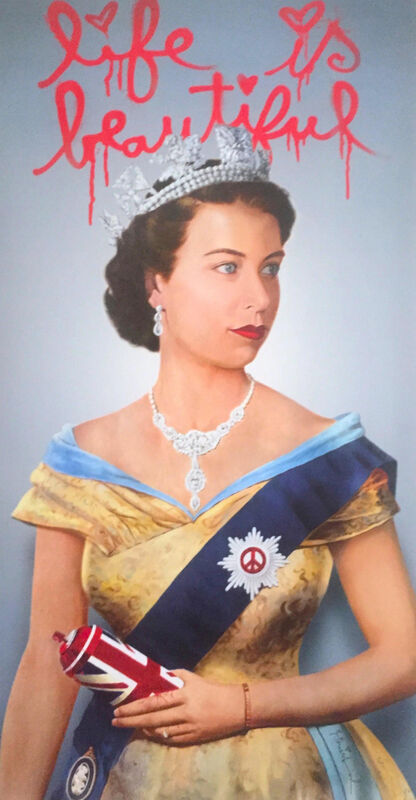 Mr. Brainwash, ‘Queen Elizabeth’, 2009, Print, Lithograph on paper, Manolis Projects
