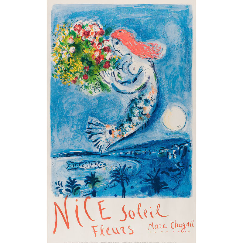 Marc Chagall, ‘Nice, Soleil, Fleurs’, 1962, Print, Color lithograph on wove paper, Samhart Gallery