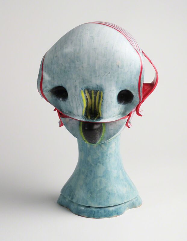 Izumi Kato, ‘Untitled (Head) ’, 2014, Sculpture, Soft vinyl, urethane foam, wood (pedestal), Coleccion SOLO