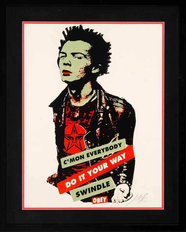 Shepard Fairey, ‘Your Way 2’, 2003, Print, Screenprint in colors on speckled cream paper, Heritage Auctions