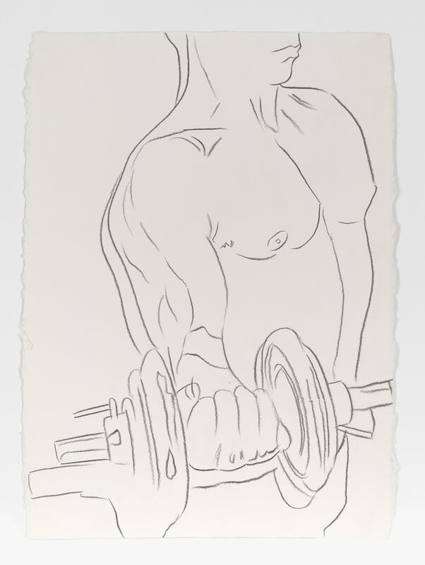 Andy Warhol, ‘Body Builder’, 1982, Drawing, Collage or other Work on Paper, Graphite on Paper, Hedges Projects
