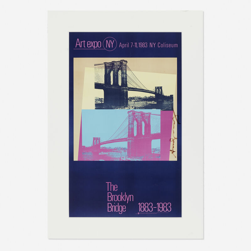 Andy Warhol, ‘The Brooklyn Bridge 1883-1983’, 1983, Posters, Screenprint and lithograph in colors, Rago/Wright/LAMA