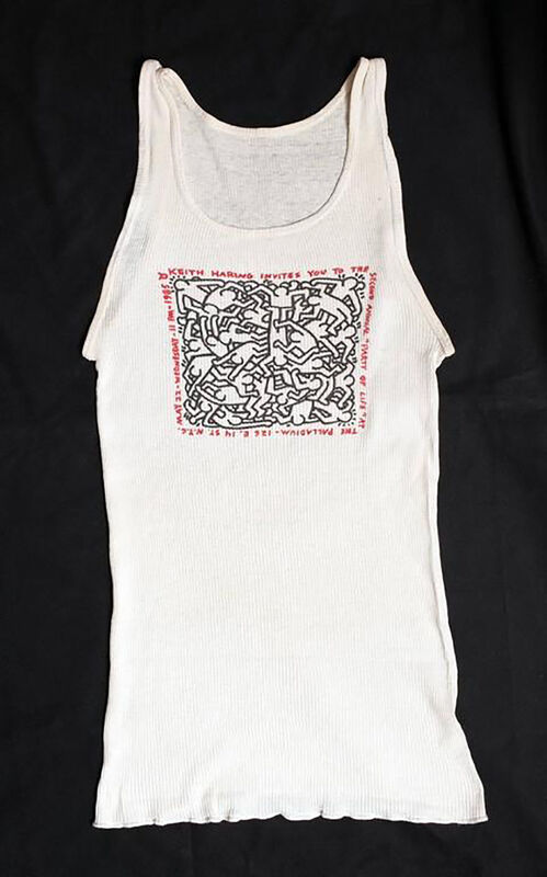 Keith Haring, ‘Keith Haring Party of Life shirt Palladium NYC’, 1985, Fashion Design and Wearable Art, Silkscreen on cotton shirt, Lot 180 Gallery